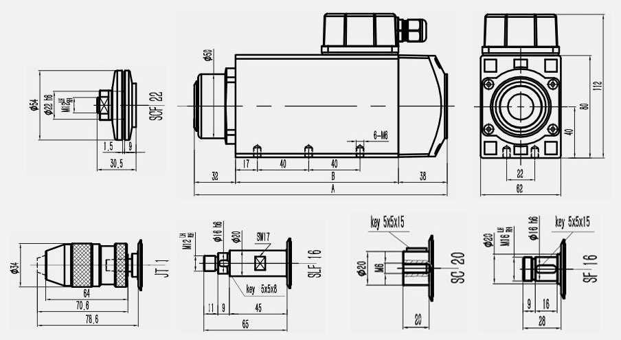 高速电机图纸参数